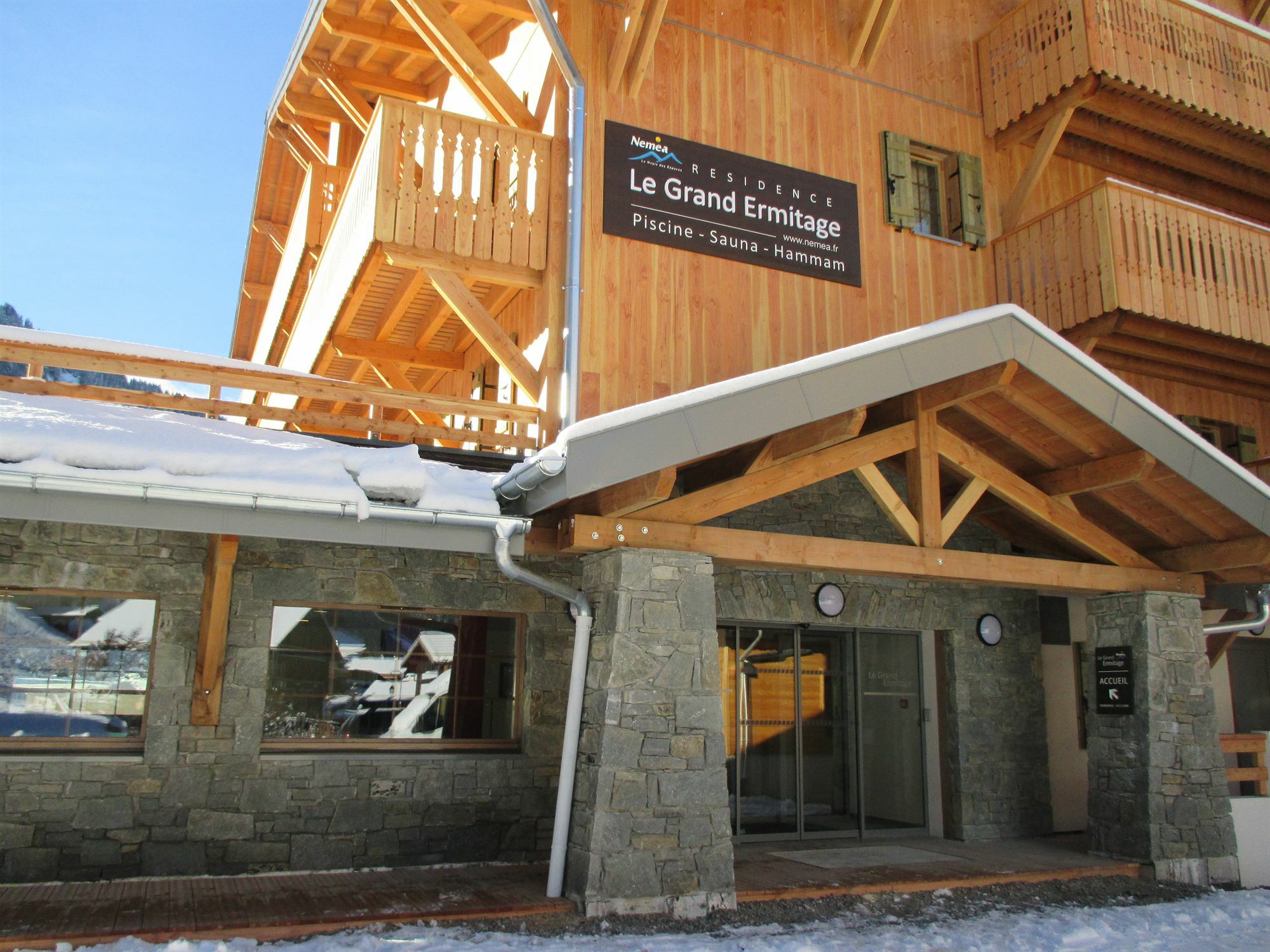 Résidence Néméa Le Grand Ermitage Châtel Esterno foto